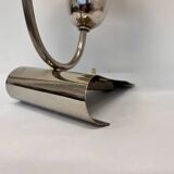 Rare Art Deco Functionalism Chrome Table Lamp, Czechoslovakia, 1930s