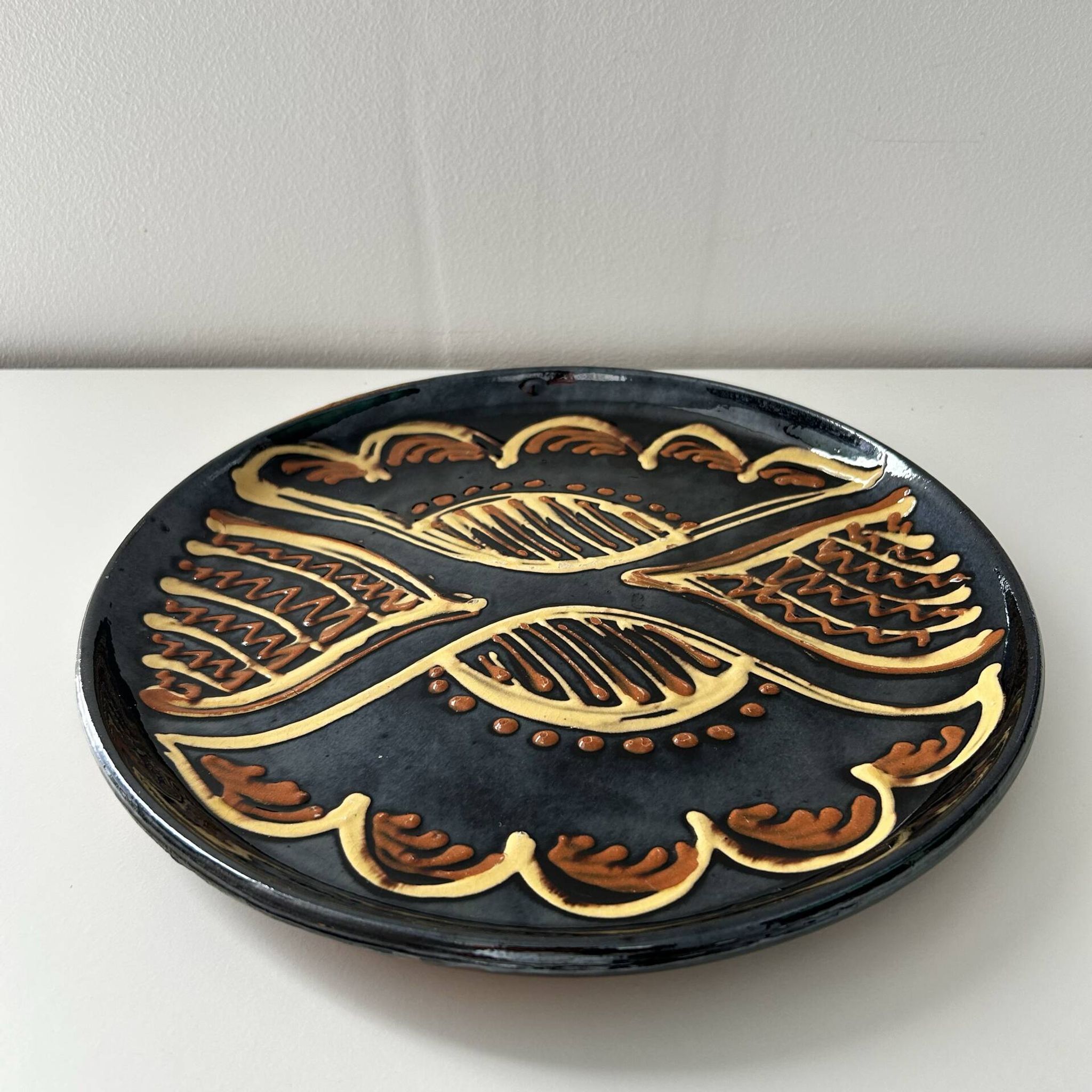 Large unique signed plate