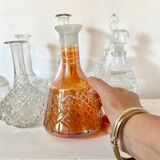 Overlay crystal decanter