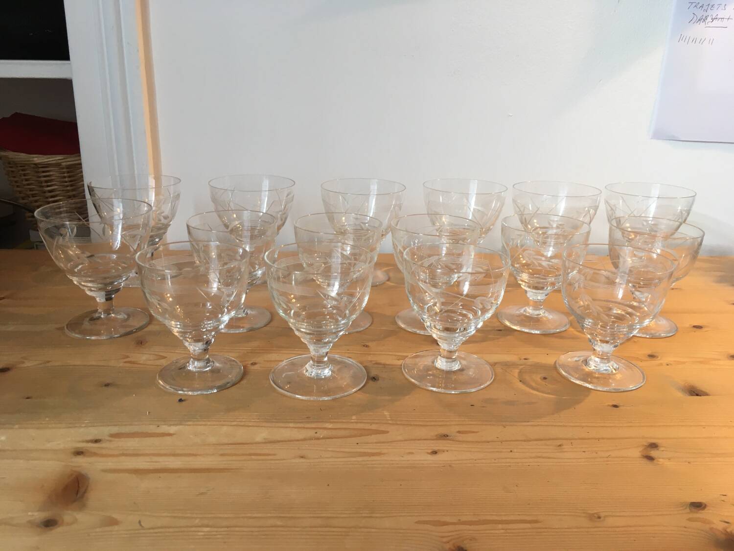 Antique glass service