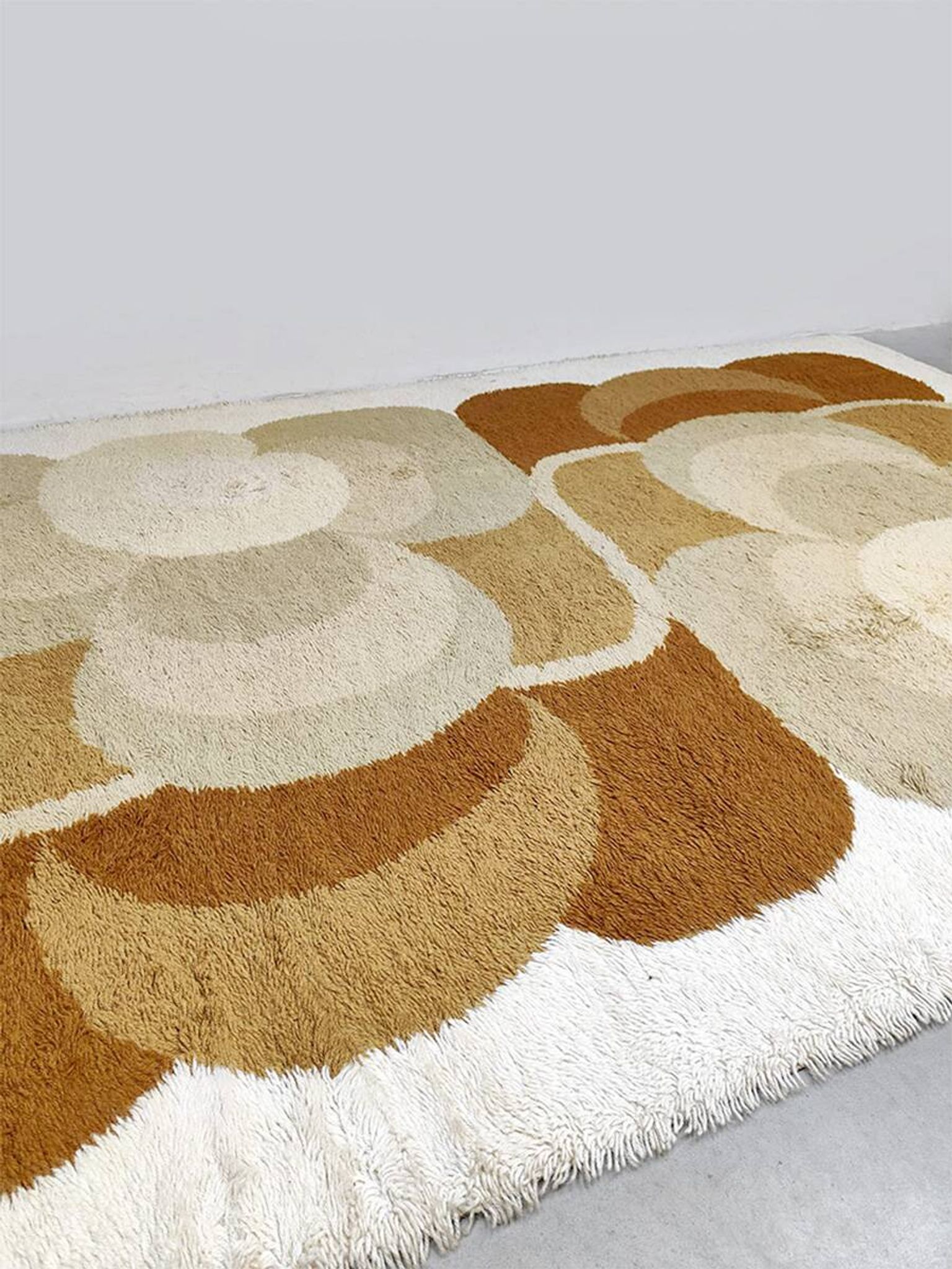 Vintage design tapestry rug Desso 1970 'Geometric'