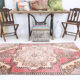 4x6 red turkish vintage rug, 4x6 handmade vintage rug