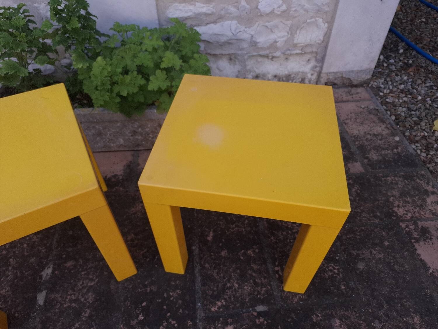 2 vintage 80's coffee tables