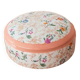 Jewelry box/ Pink and Flowered Porcelain candy box