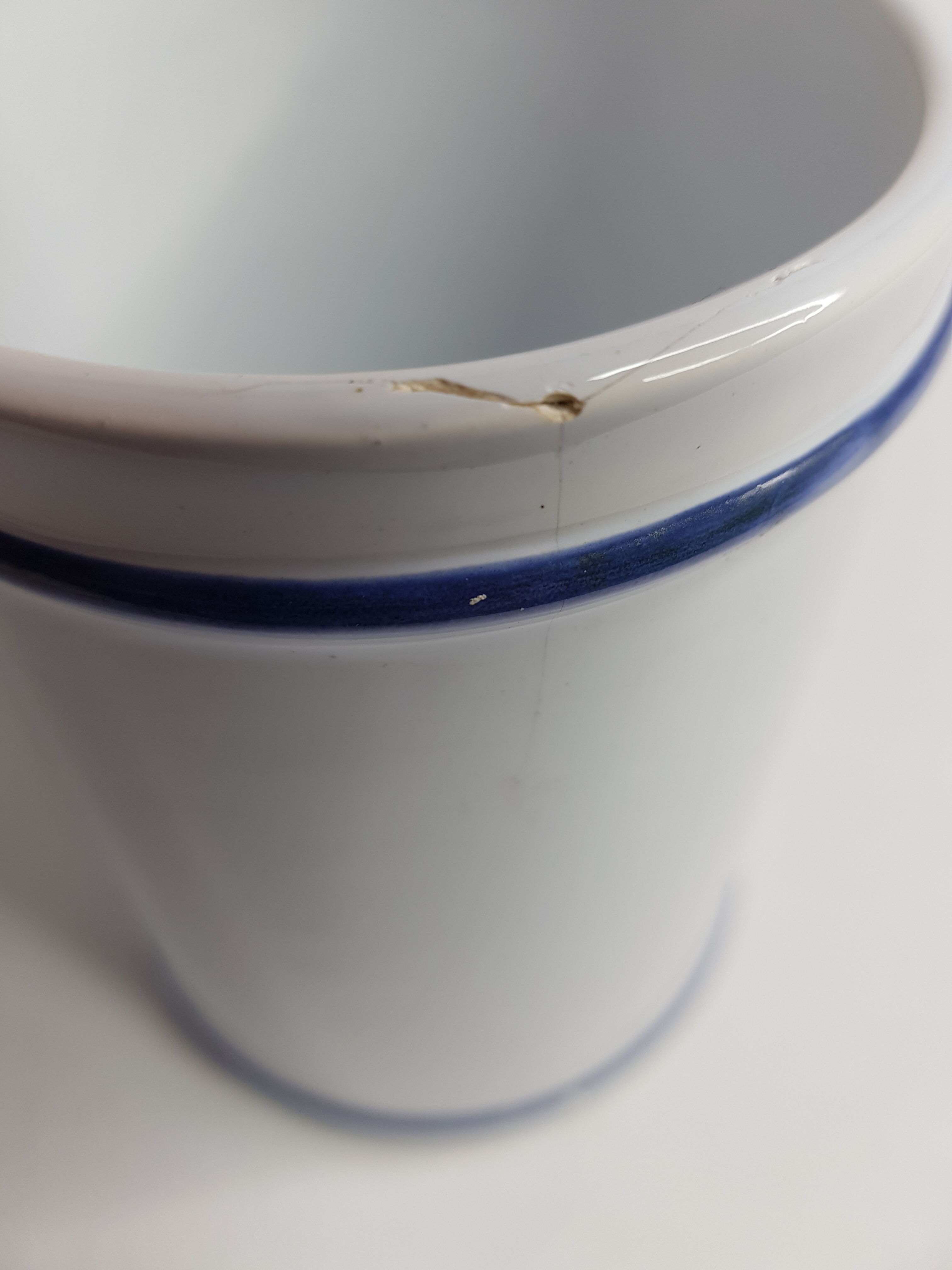 Set of three longchamp earthenware pharmacy jars