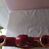 Lot of two old encemic candlesticks