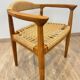 Paire de fauteuils scandinave en teck tressé