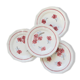 Dessert plates x 4, 1930, Céranord