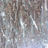 Red marble fireplace