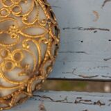 Brass hand mirror