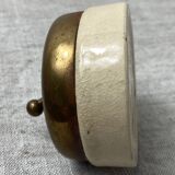 Antique Vintage Vitreous Brass and Ceramic Switch