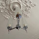 70s chrome chandelier