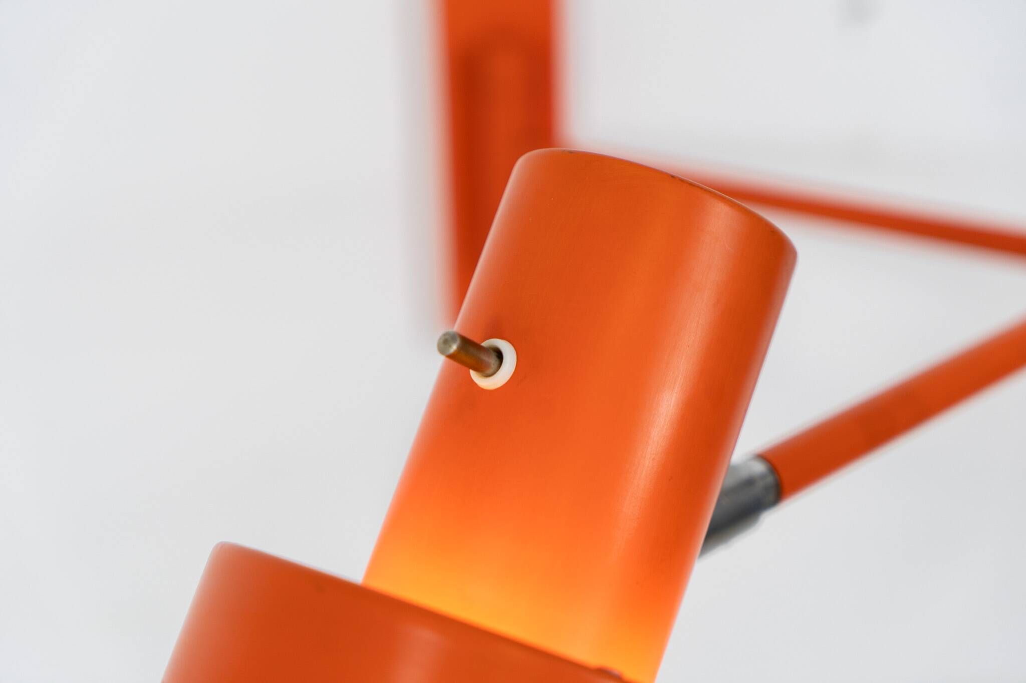 Orange "Skala" wall lamp by Jo Hammerborg