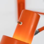Orange "Skala" wall lamp by Jo Hammerborg