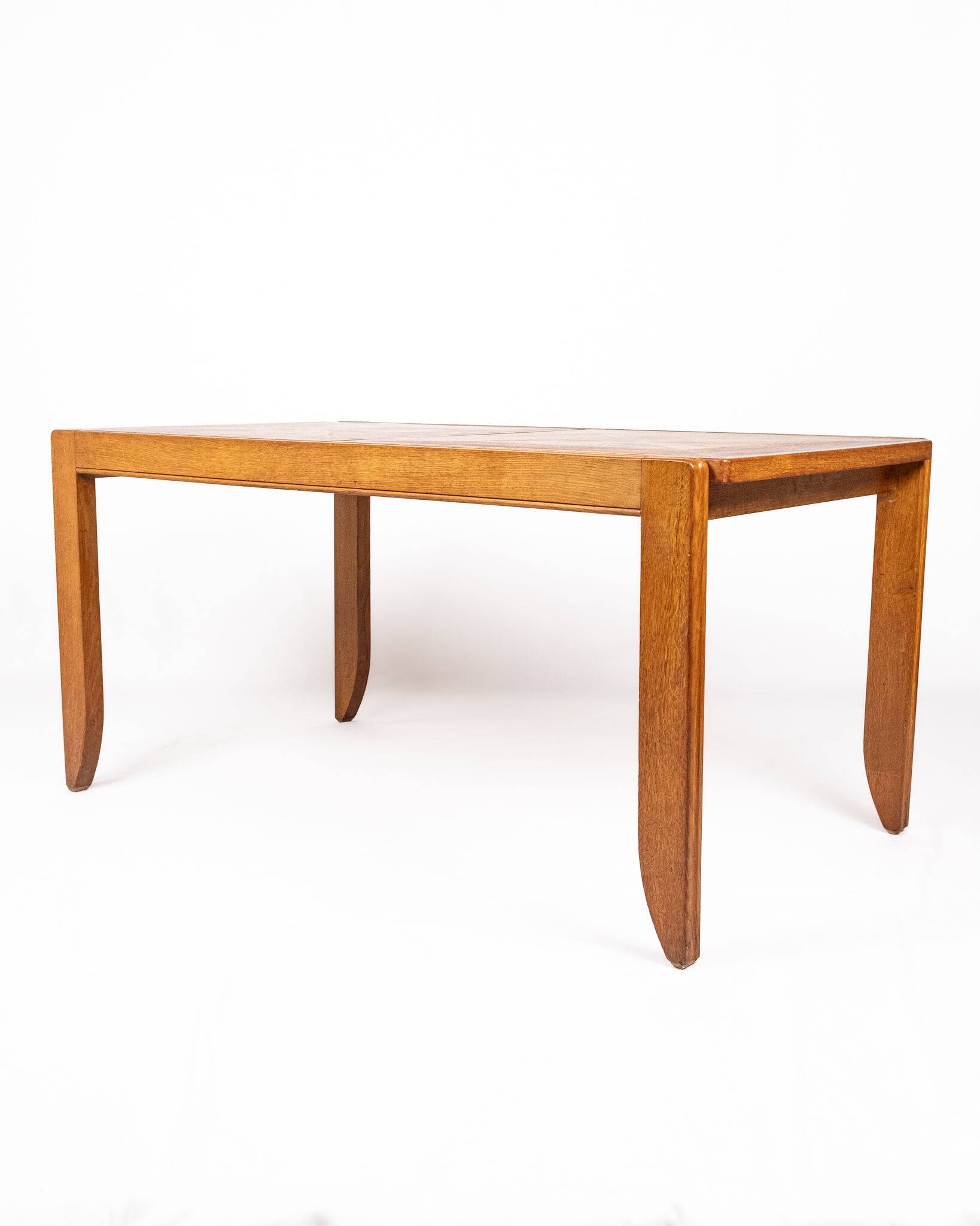 Extendable dining table, Calvados model, Guillerme and Chambron, 1960s