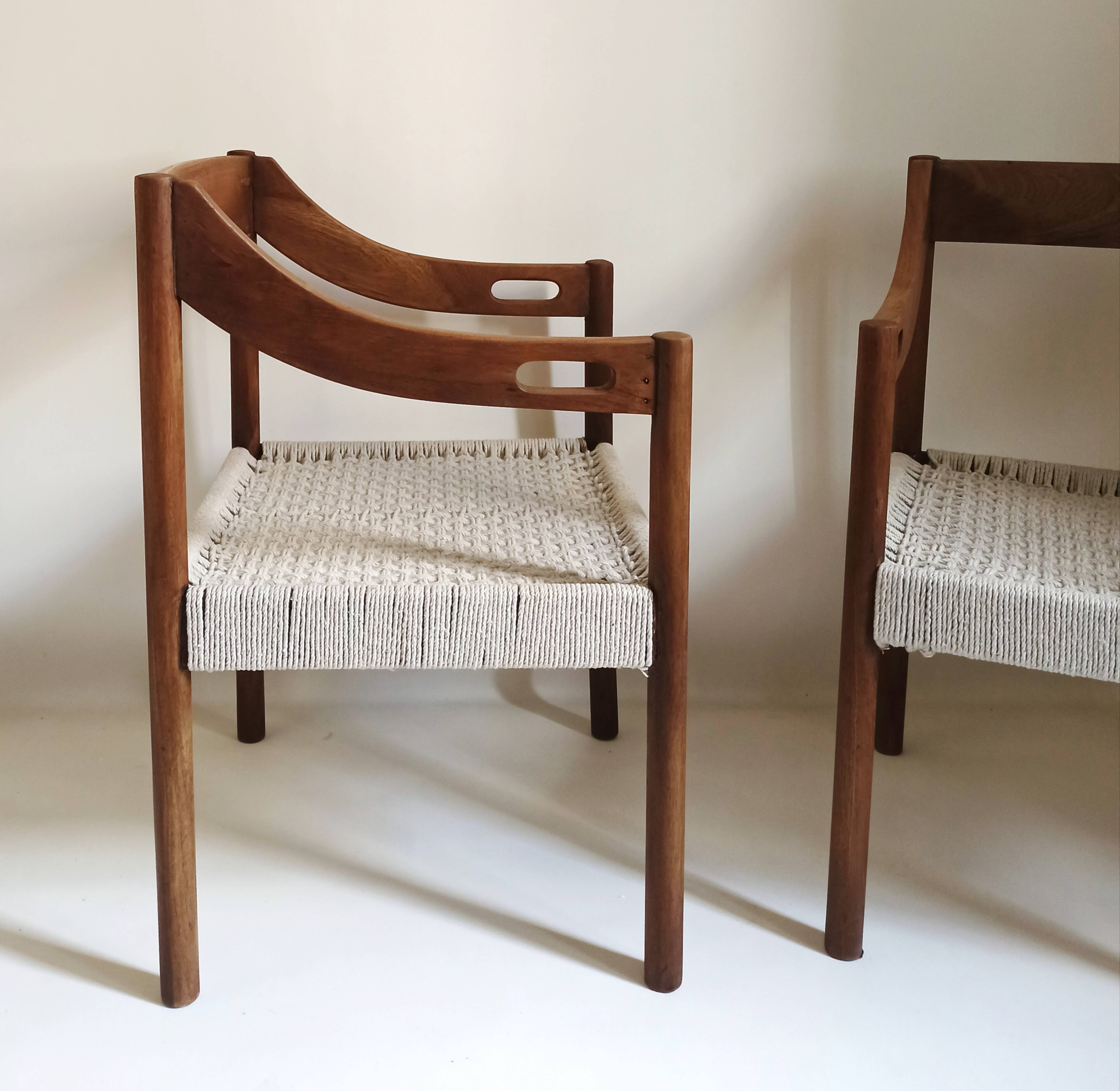 Pair of scandinavian armchairs 50s
