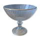 Vintage glass fruit cup on foot golden border shower
