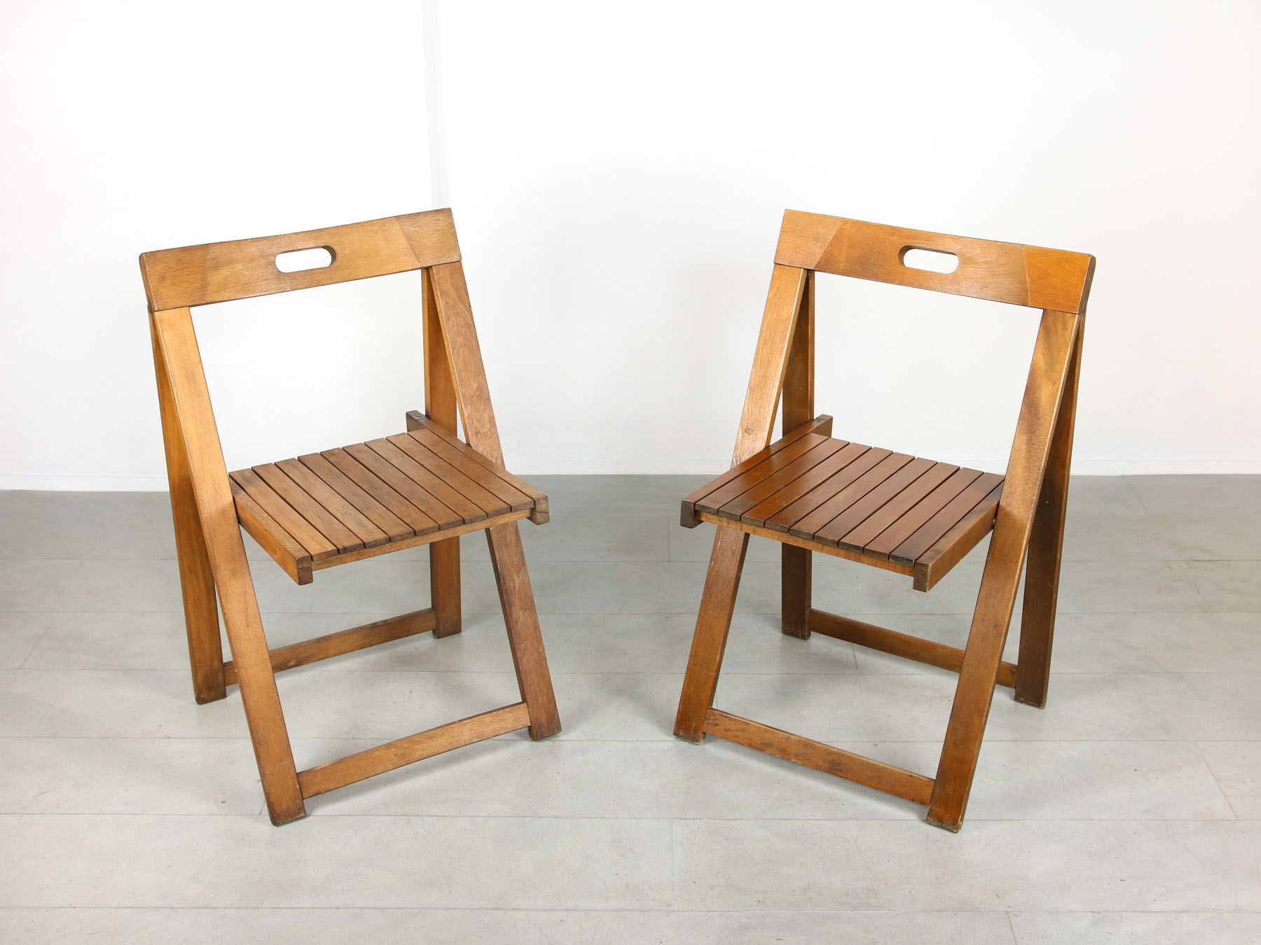 Vintage trieste folding chairs