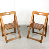 Vintage trieste folding chairs
