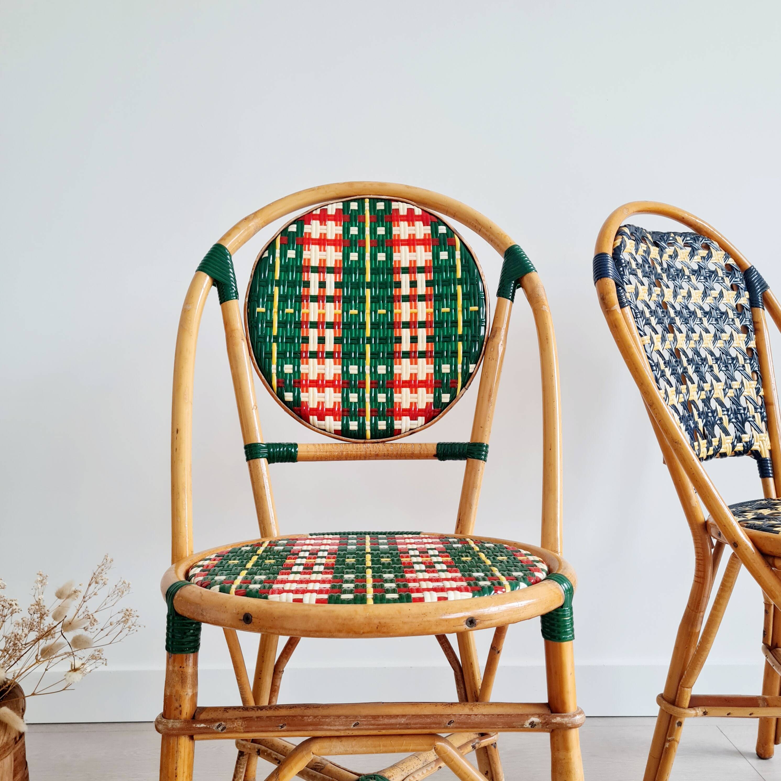 Rattan bistro chairs