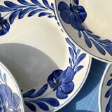 Lunéville blue flower dinner plates