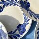 Assiettes plates Lunéville fleurs bleues