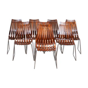 set de 8 chaises de salle