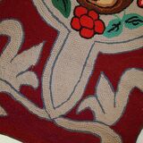 Tapis antique fait main Hooked américain 67cm x 135cm (1930s)