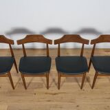 Mid-Century Teak Dining Table & Chairs by Hans Olsen for Frem Røjle, Denmark, 1960s, Set of 5