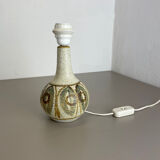 Ceramic studio pottery table light base by soholm  ceramic denmark 1970