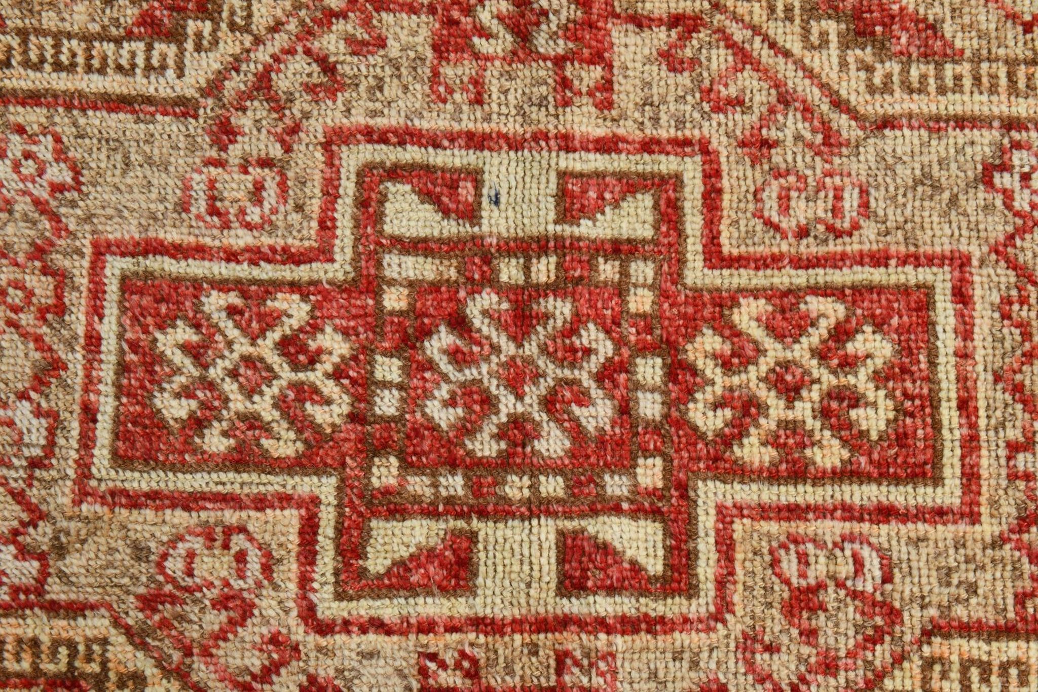 5x10 Geometric Tribal Red Persian Rug, 141x309Cm