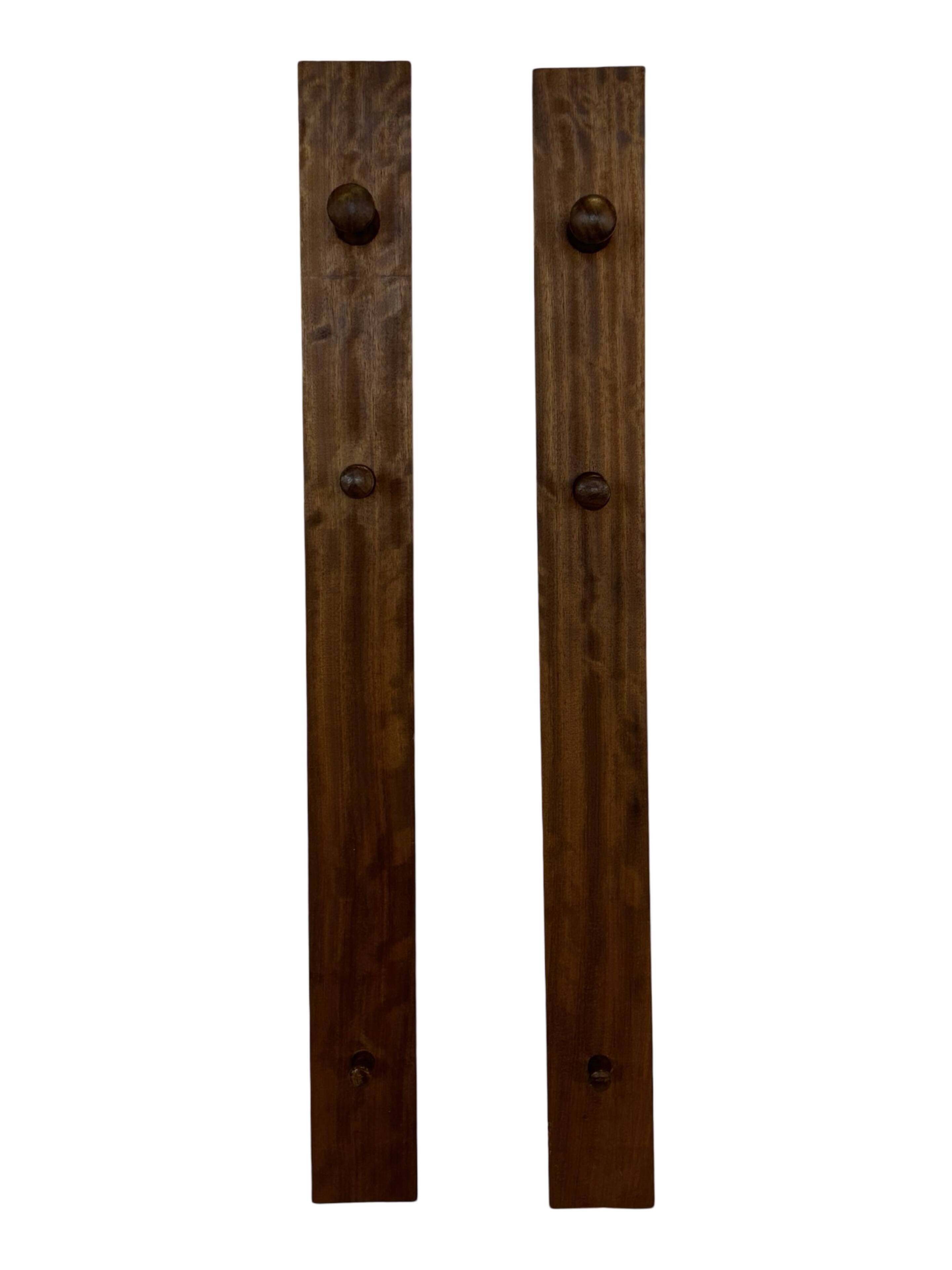 Vintage Danish Wall Coat Racks - Set of 2 in Teak Danish Design