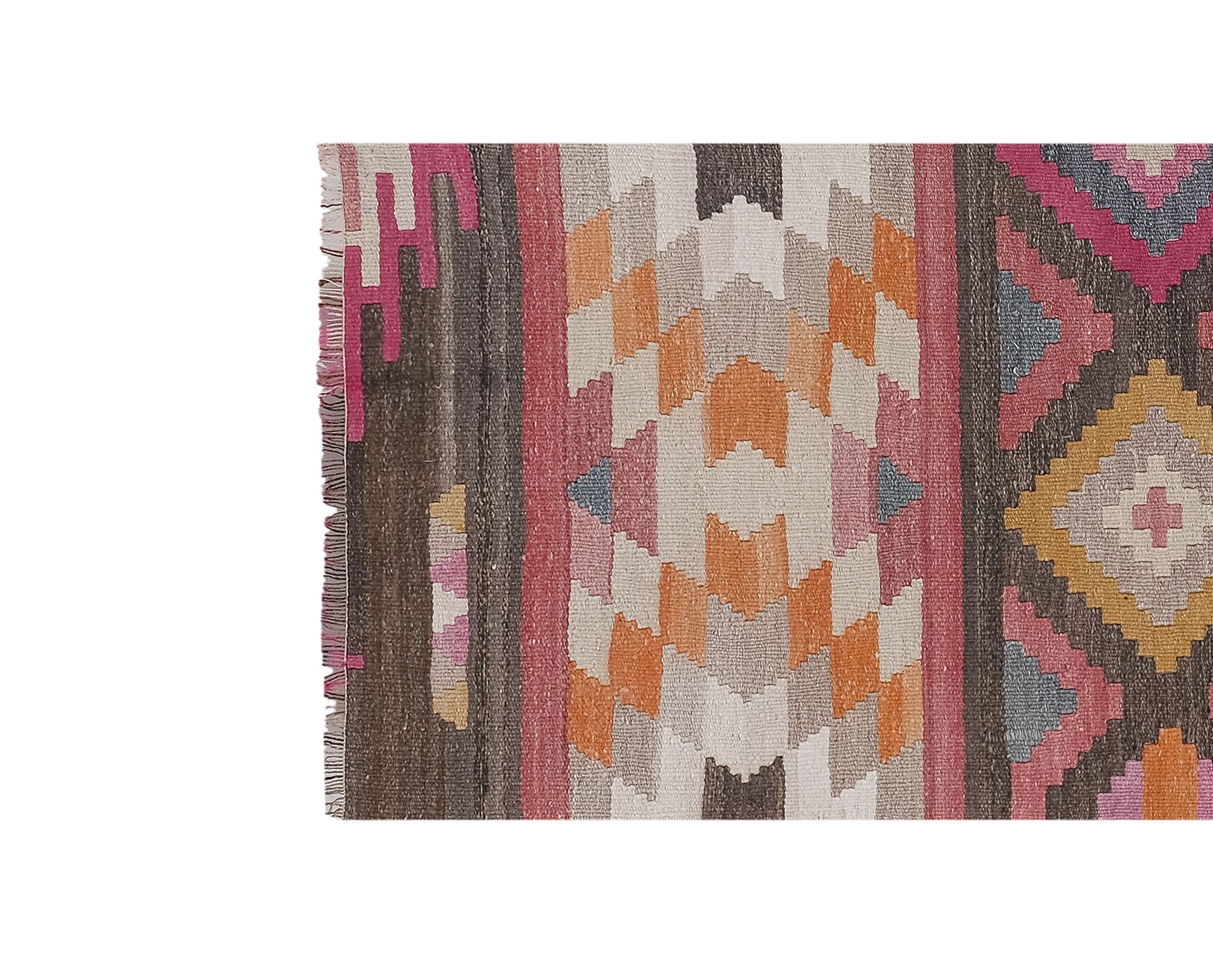 Tapis vintage turc de Oushak, tissé à la main 78x274 cm