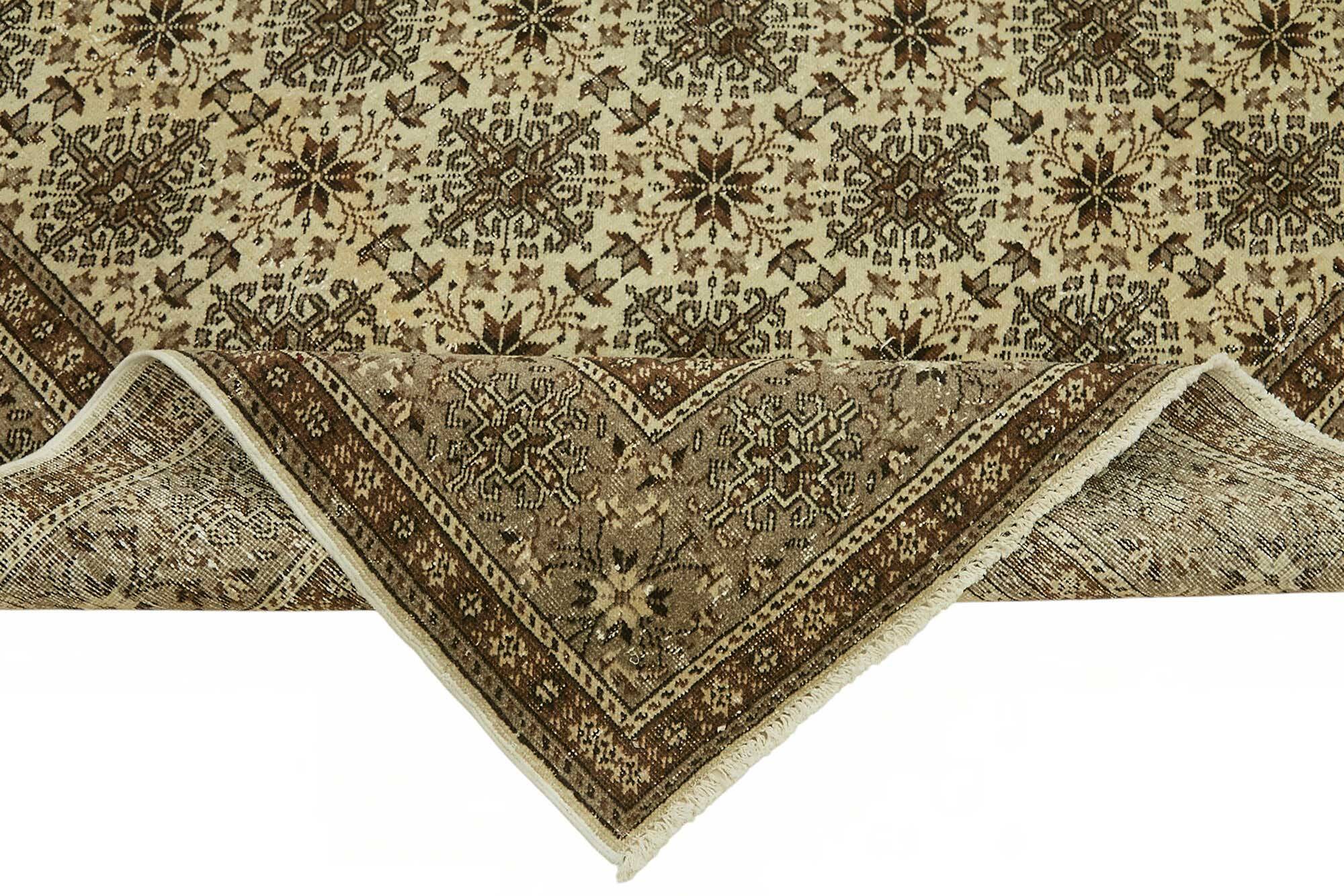 Turkish Wool Vintage Kayseri Rug 198 cm x 290 cm