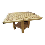 Wind rose coffee table that opens