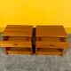 Pair of Danish mid-century teak bedside tables 1960s