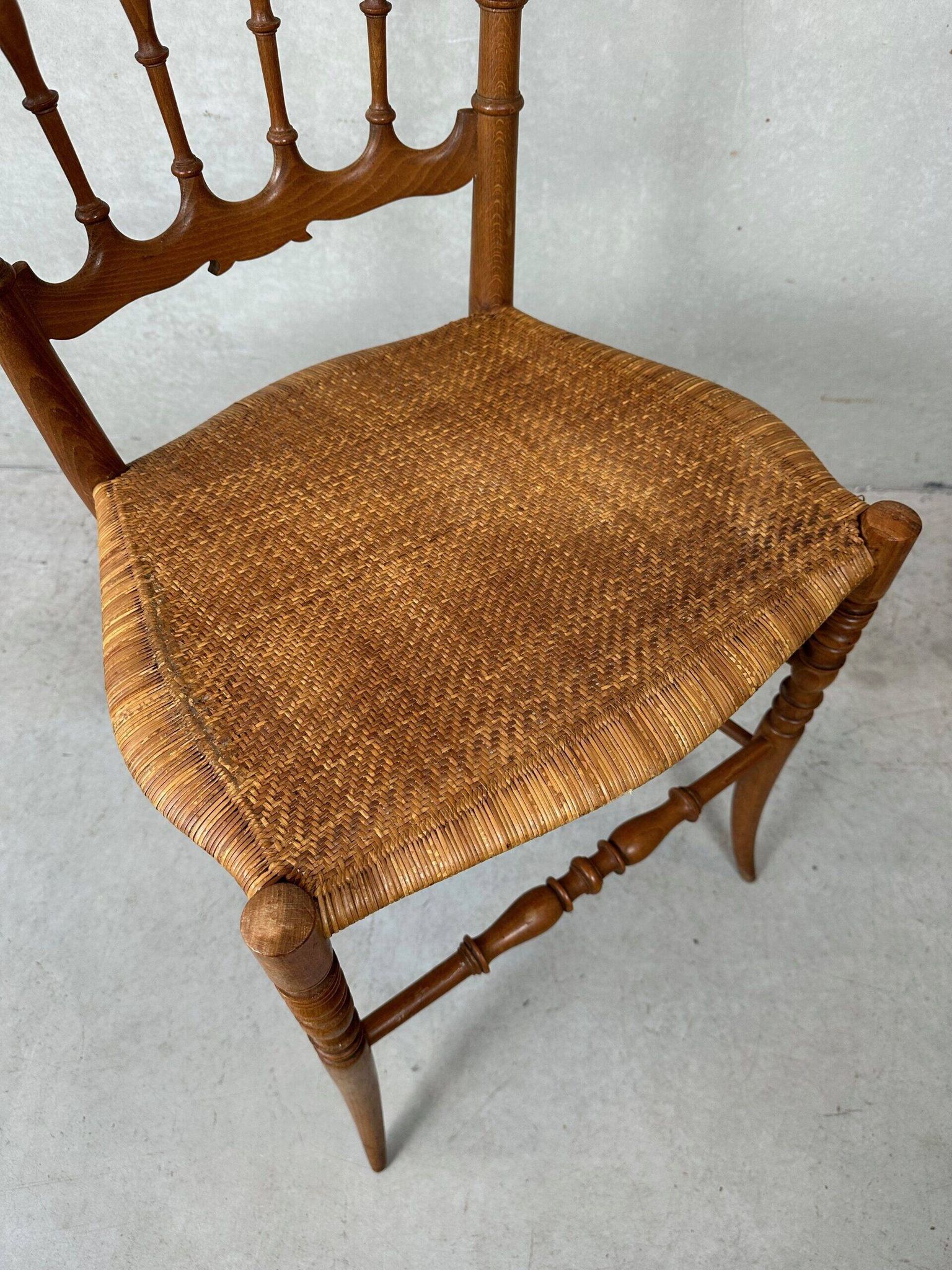 2x vintage original Chiavari chairs – wood