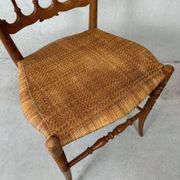 2x vintage original Chiavari chairs – wood