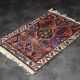Vintage handwoven Hamadan oriental rug, Middle East, 1960s.