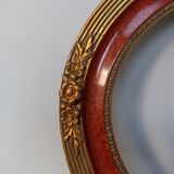 Cadre ovale ancien en bois