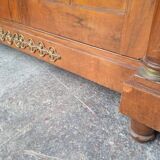 Buffet Empire period bronze marquetry walnut and fruit tree