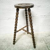 Large tripod wooden stool