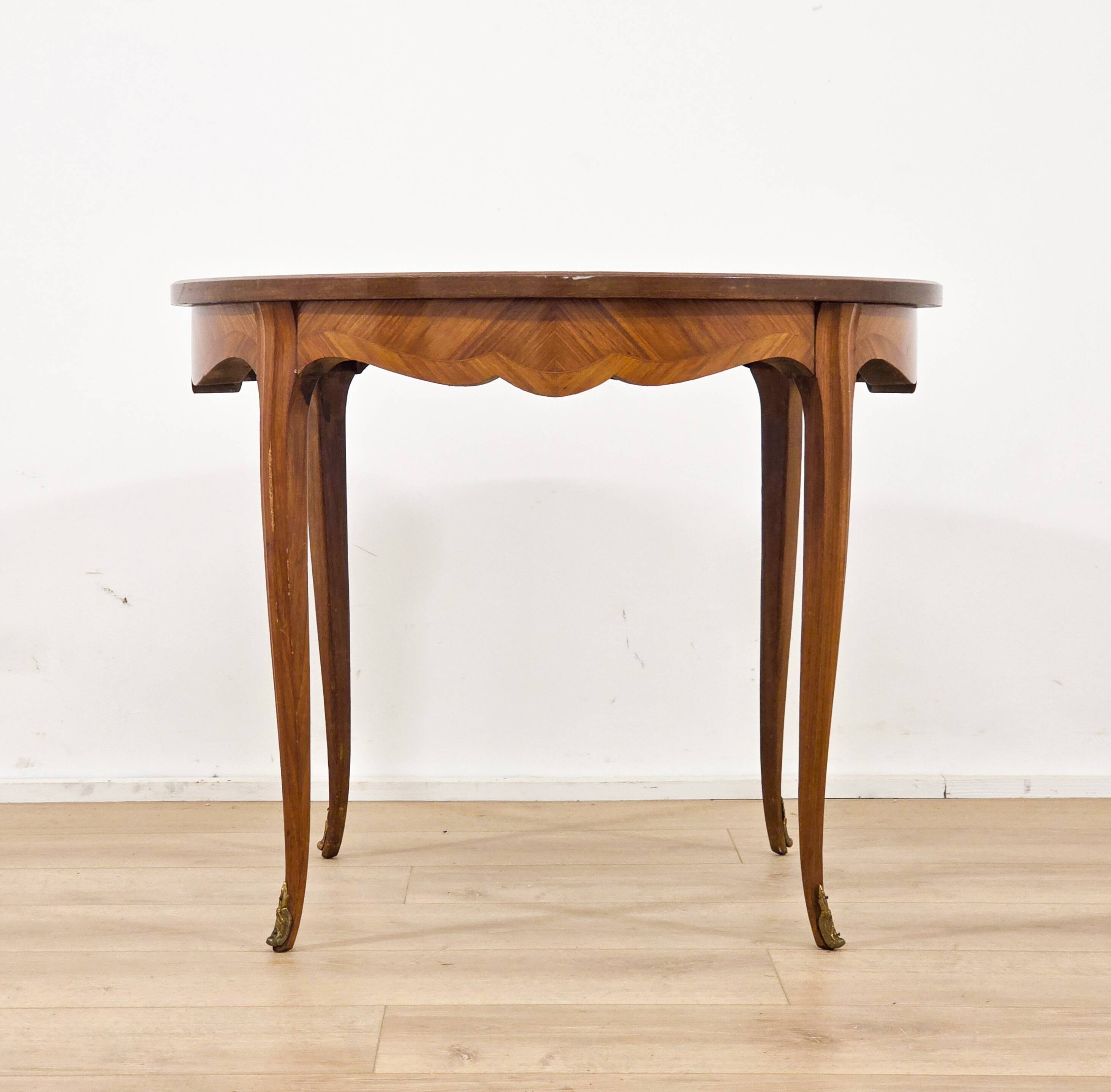 Louis XV style marquetry coffee table