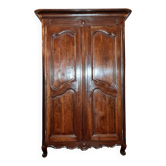Louis XV period wardrobe in solid walnut circa 1750