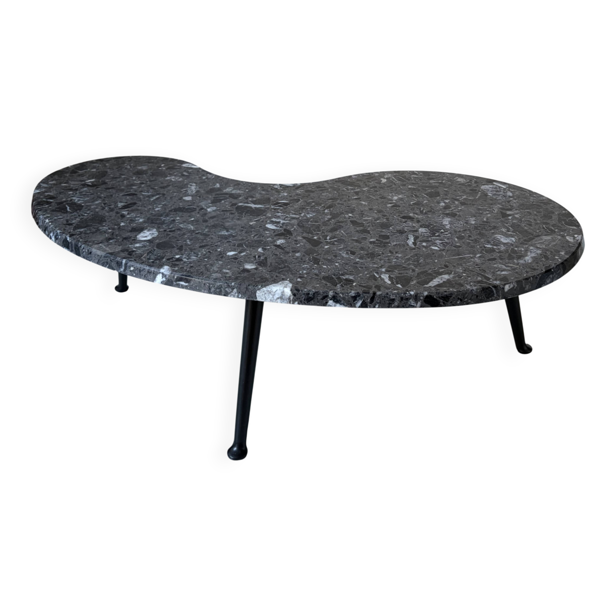 Tubble table by Pode/Leolux composite marble Grigio Carnico 50's style