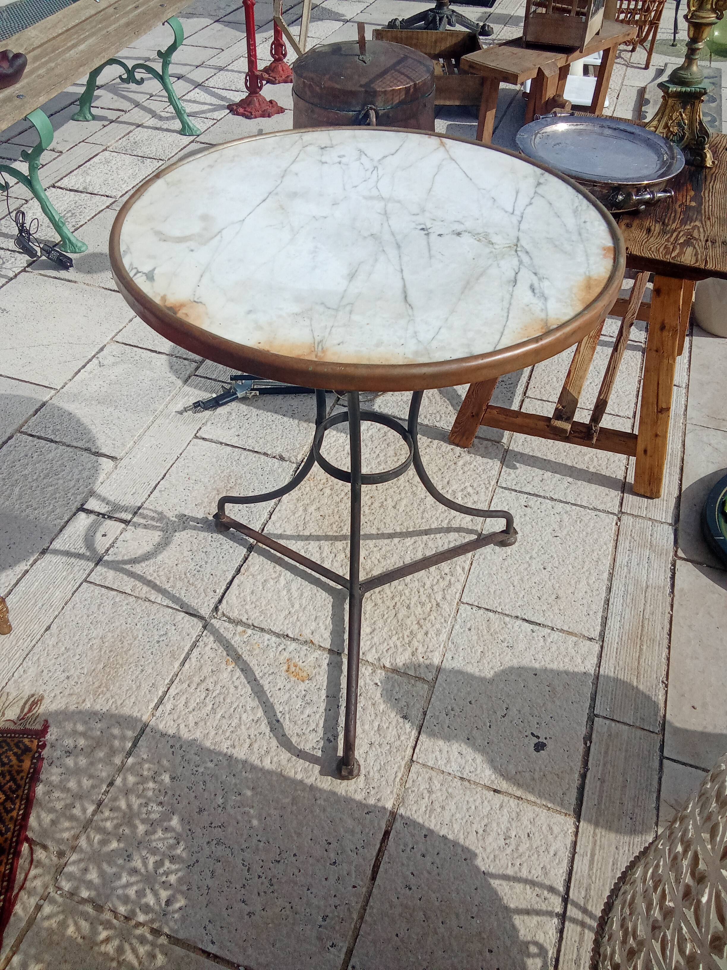 Old bistro table.