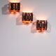Wall lamps Svend Aage Holm Sørensen brutalist and copper,1960