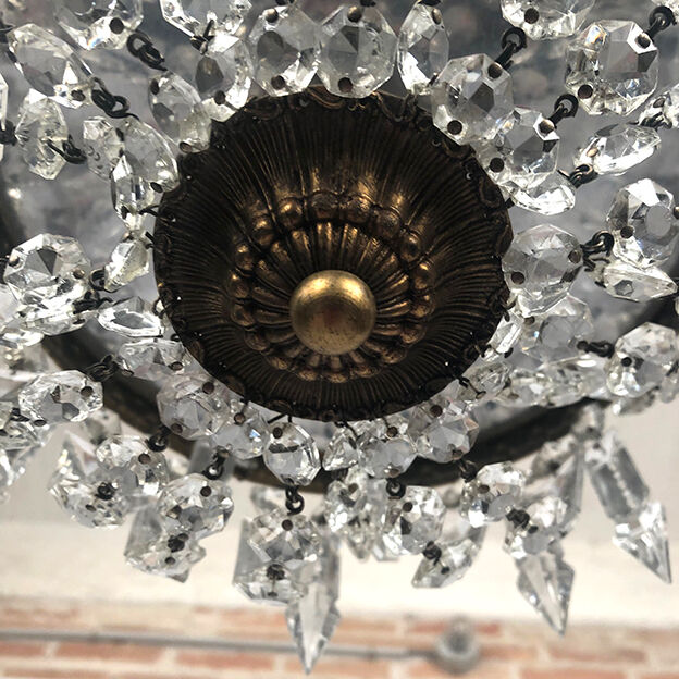 Louis XVI style tassel ceiling lamp