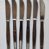 Set of 6 Rostfrei stainless steel table knives