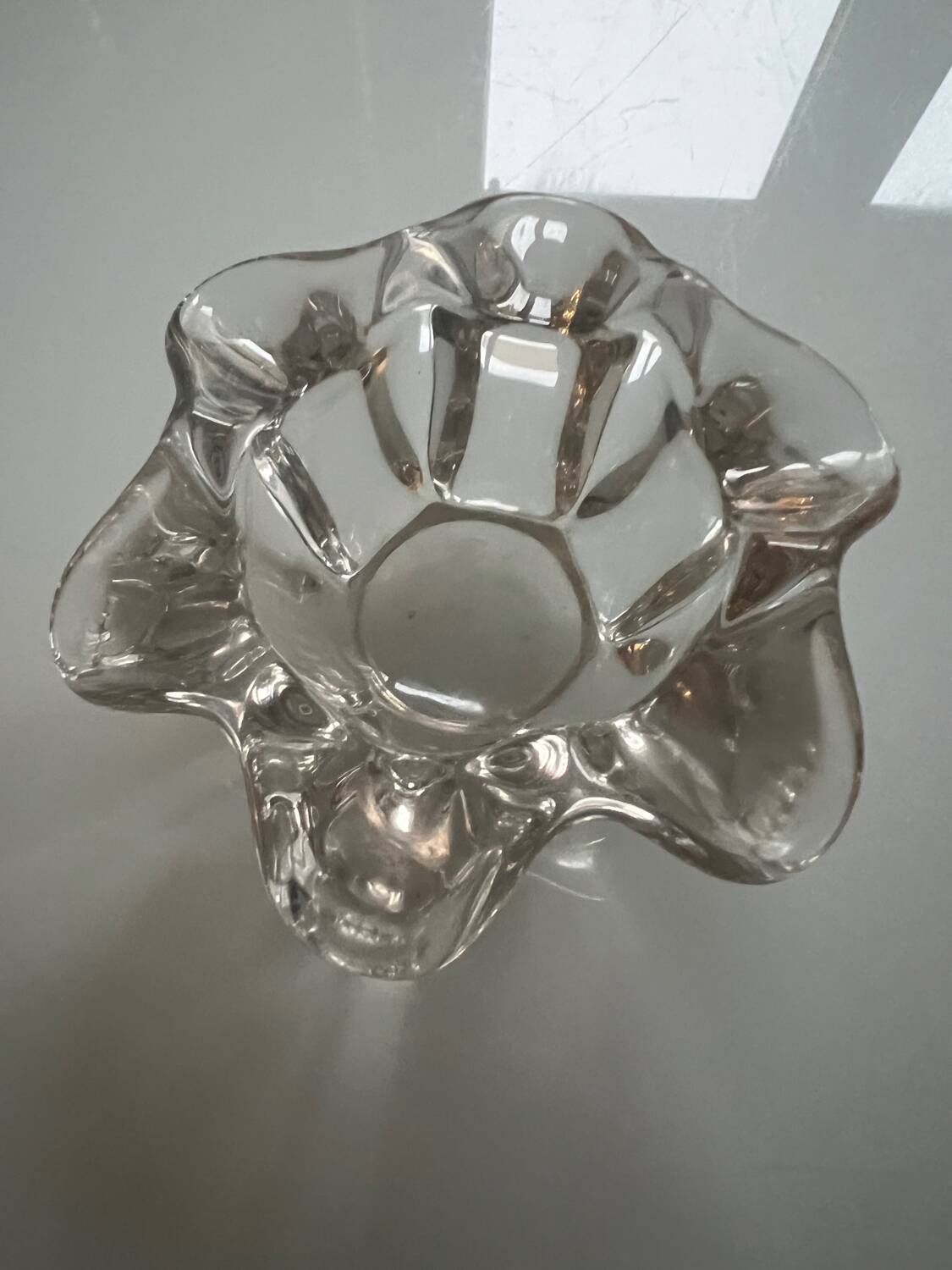 Antique glass ashtray